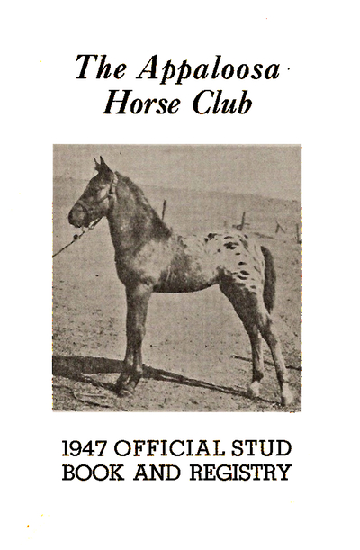 1947 stud book cover