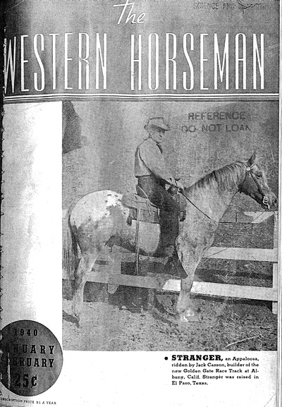 The Appaloosa, or Palouse Horse - Western Horseman